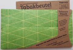 Portofel pentru tutun - Triangles Outlines Green