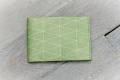 Portofel - Triangles Outlines Green Paprcuts