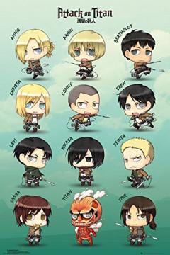 Poster - Attack on Titan Chibi Characters