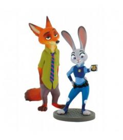 Set figurine Nick Wilde & Judy Hopps - Zootropolis