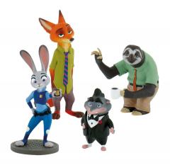 Set 4 figurine Zootropolis