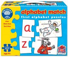 Joc educativ - puzzle in limba engleza invata alfabetul prin asociere - Alphabet Match