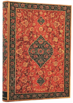 Agenda 2026 - Paperblanks - Layla (Persian Poetry) - Midi 12-Month Day-at-a-Time Hardcover Flexi