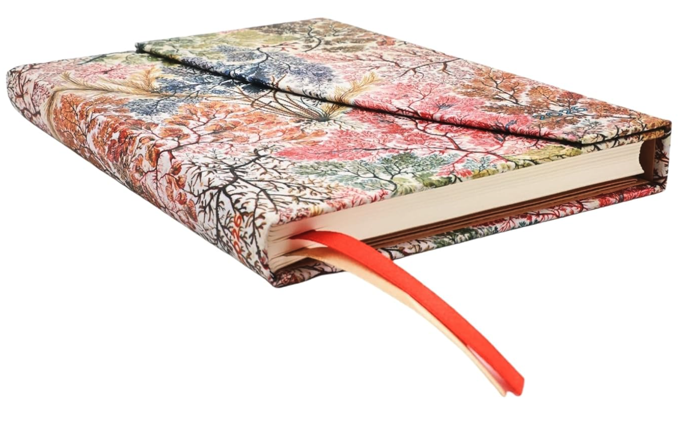 2026 Blue Luxe Midi 12-Maanden Dagplanner Hardcover Flexi - Day-at-a-Time Met Elastische Sluiting