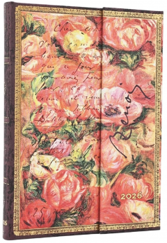 Agenda 2026 - Paperblanks - Renoir, Letter to Morisot (1892) (Embellished Manuscripts Collection) - Midi 12-Month Vertical Hardcover Flexi