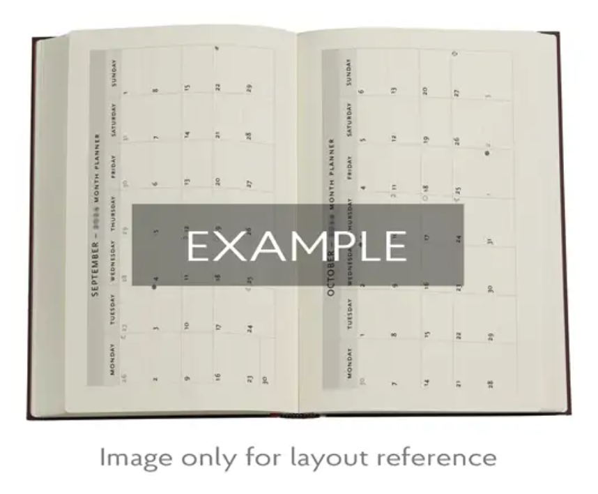 2026 Fiammetta Midi 12-month Vertical Hardcover Flexi Dayplanner 2026 (Elastic Band Closure) - - Sidottu (9780349707679) | Kirjakauppa - View #3
