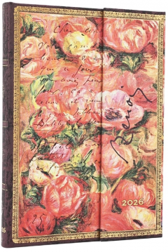 Agenda 2026 - Paperblanks - Renoir, Letter to Morisot (1892) (Embellished Manuscripts Collection) - Midi 12-Month Verso Hardcover Flexi