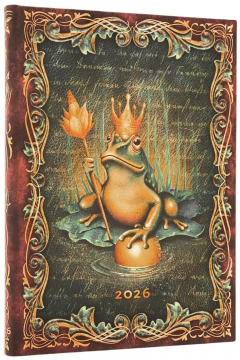 Agenda 2026 - Paperblanks - The Brothers Grimm (Frog Prince) - Midi 12-Month Verso Hardcover Flexi