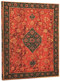 Agenda 2026 - Paperblanks - Layla (Persian Poetry) - Ultra 12-Month Horizontal Hardcover Flexi