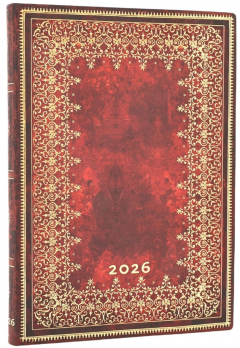 Agenda 2026 - Paperblanks - Foiled (Old Leather Collection) - Midi 12-Month Horizontal Softcover Flexi