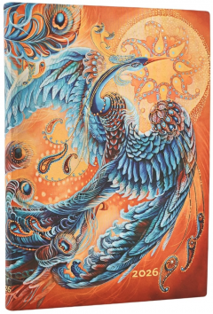 Agenda 2026 - Paperblanks - Skybird (Birds of Happiness) - Midi 12-Month Horizontal Softcover Flexi
