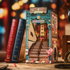 Book Nook. Puzzle 3D 196 piese - Wonderland Street Scene