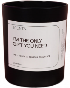 Lumanare parfumata - I'm the Only Gift You Need, 200g - cu capac