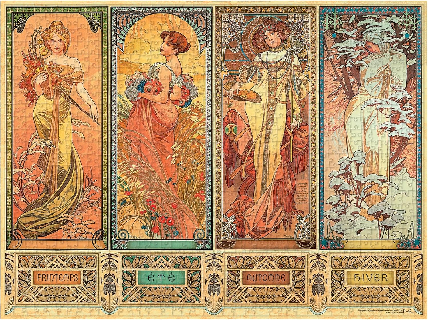 Puzzle 1000 Pezzi Zodiac Di Mucha – Gifted Stationary Company – Nuovo Sigillato