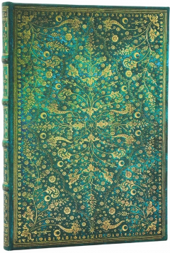 Jurnal - Nature’s Grace - Emerald Flower - Midi, Lined, Hardcover