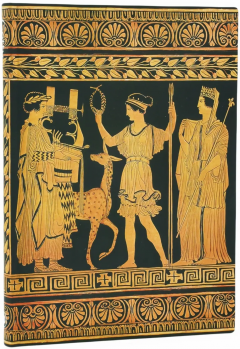 Carnet - Ancient Greek Pottery - Gathering of Deities - Midi, Softcover, Unlined, Elastic Band