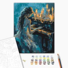 Set pictura pe numere - Pianista