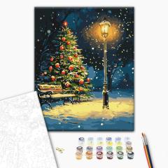 Set pictura pe numere - Dansul fulgilor de nea