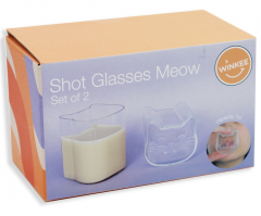 Set 2 pahare pentru shot - Pisica