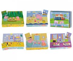 Puzzle din lemn - Peppa Pig, 12 piese