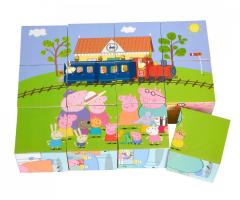 Puzzle din lemn - Peppa Pig, 12 piese