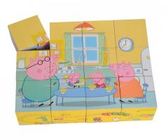 Puzzle din lemn - Peppa Pig, 12 piese