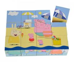 Puzzle din lemn - Peppa Pig, 12 piese