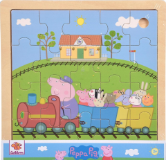 Puzzle din lemn - Peppa Pig, 20 piese, mai multe modele