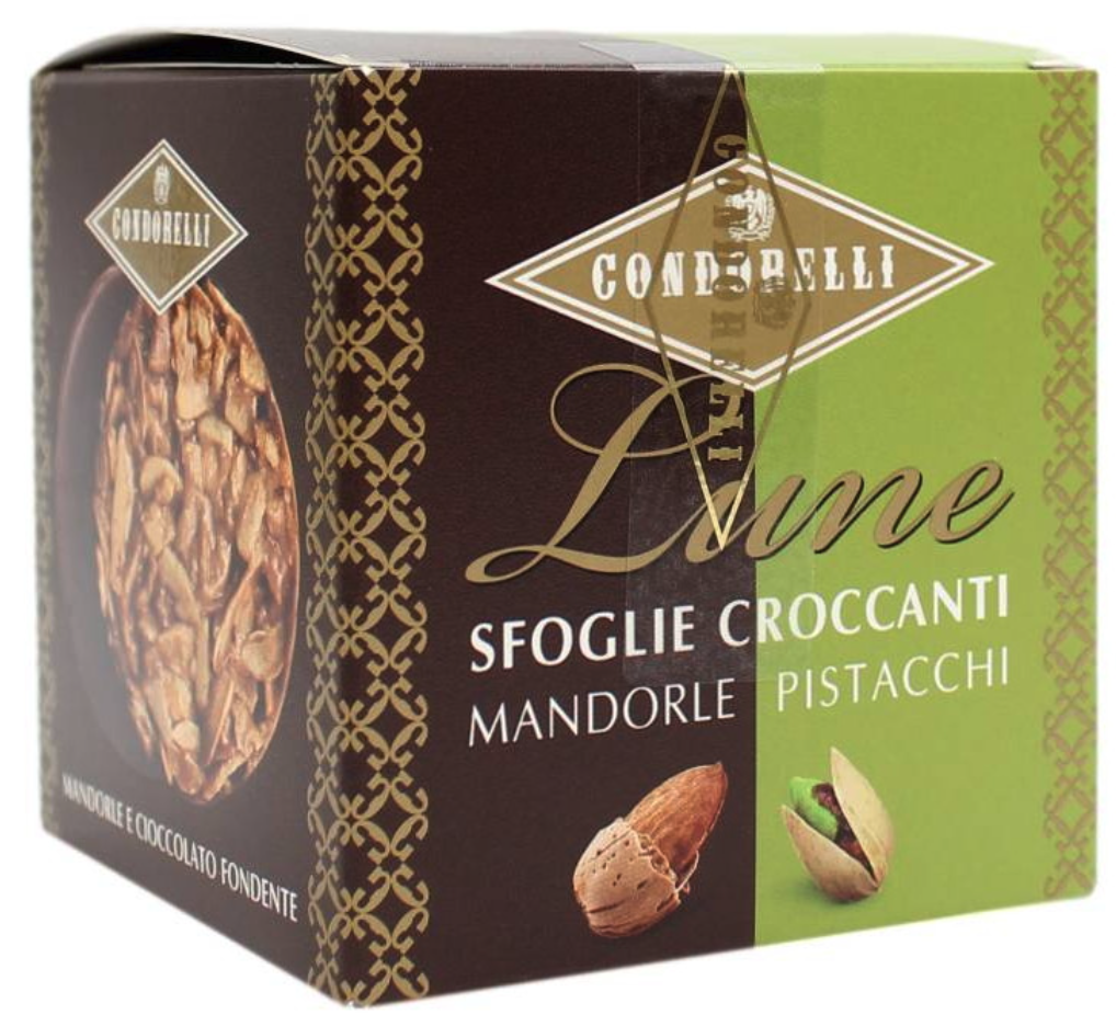 Condorelli Sfere de ciocolata cu migdale si fistic - Lune Condorelli 120g - Condorelli