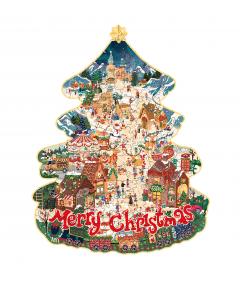 Puzzle de lemn 200 piese - Christmas Town