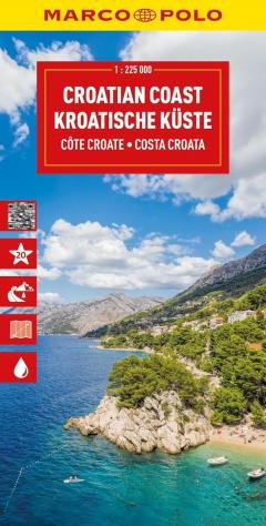Croatian Coast - Marco Polo Map