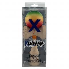 Jucarie de indemanare - Kendama X (Verde/Galben/Rosu)