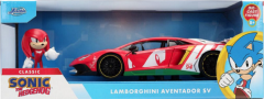 Masinuta metalica si figurina - Sonic The Hedgehog - Ariciul si Lamborghini Aventador SV