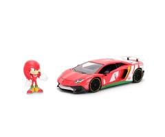 Masinuta metalica si figurina - Sonic The Hedgehog - Ariciul si Lamborghini Aventador SV
