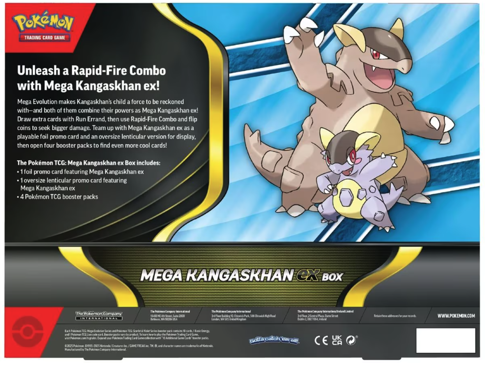 Pokemon TCG - Mega Kangaskhan ex Box - The Pokemon Company