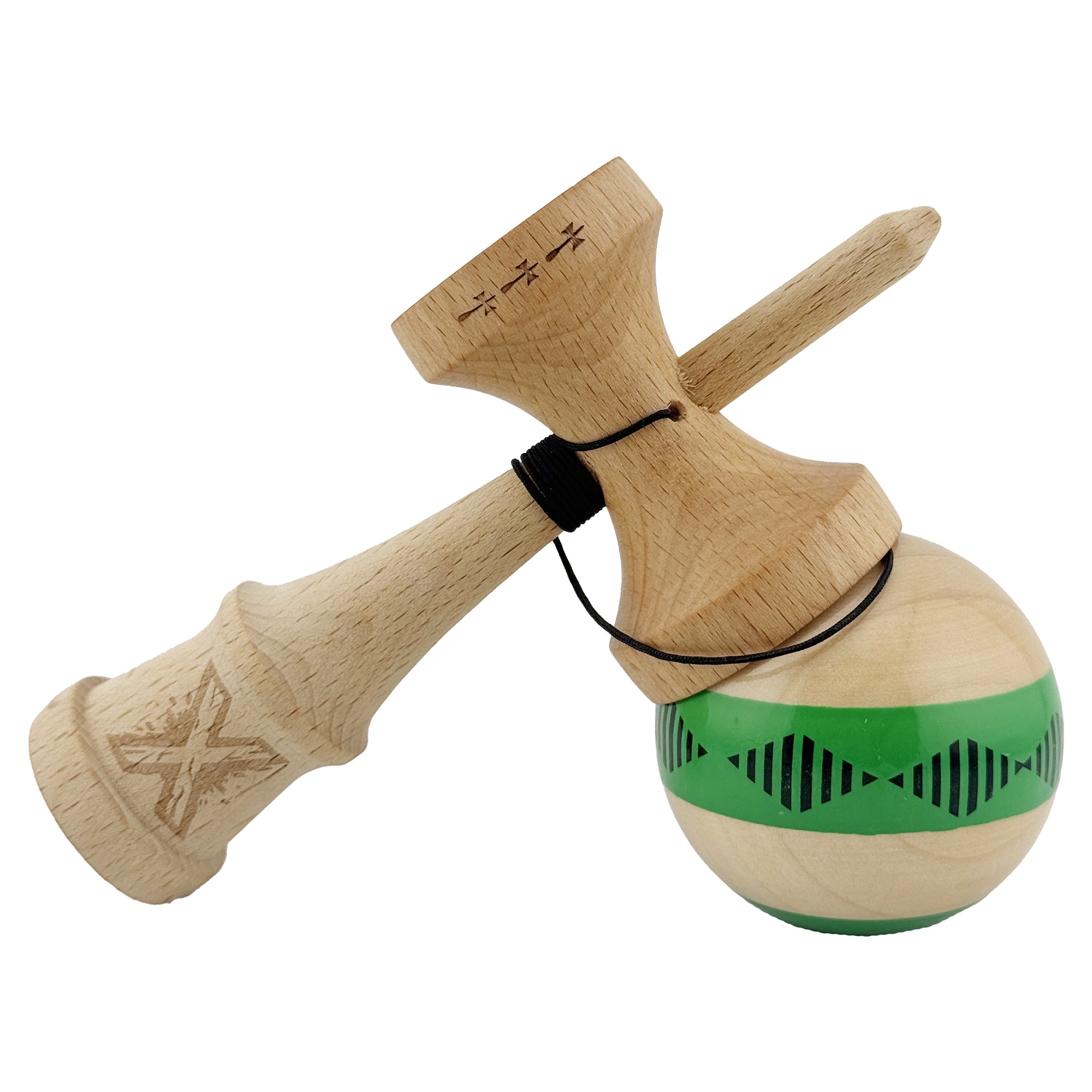 Jucarie de indemanare - Kendama X - Sticky Frequency Verde - X