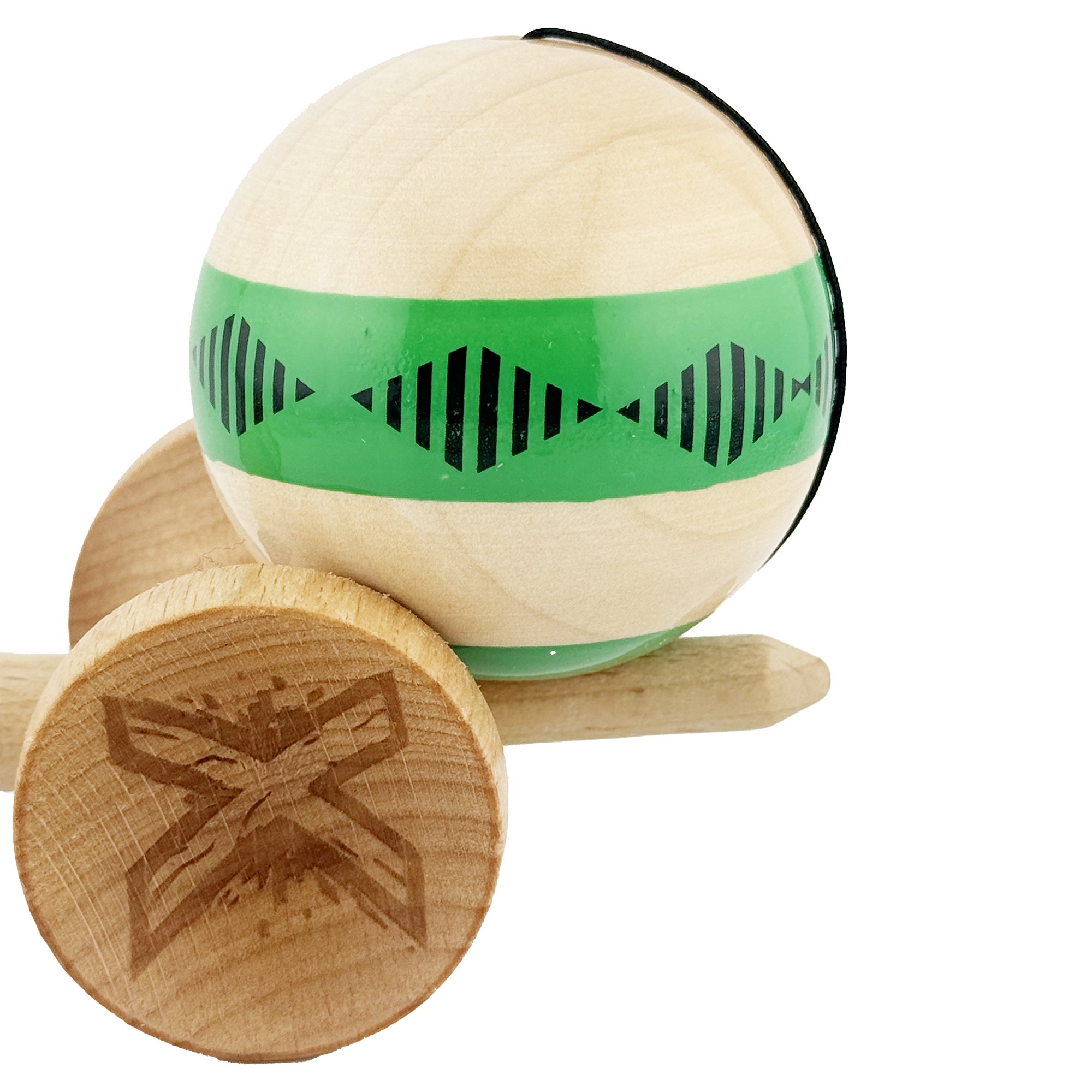 Jucarie de indemanare - Kendama X - Sticky Frequency Verde - X