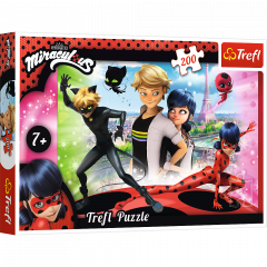 Puzzle 200 piese - Miraculous Marinette si Adrien