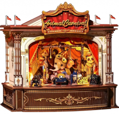 Puzzle 3D 294 piese - Minicasuta de papusi - Corner Coffee Shop