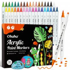 Set 36 markere acrilice - Varf dublu - Fine & Dots