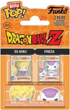 Set 2 figurine Super Saiyan Goku & Frieza - Dragon Ball Z - Bitty Pop! - Funko