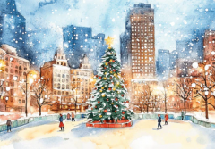 Puzzle 1000 piese - Premium Plus - Central Park