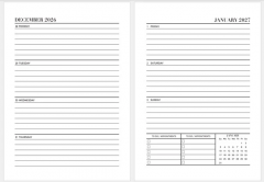 Rezerva de hartie pentru Agenda 2026 Weekly