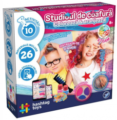 Joc creativ - Coloreaza si aranjeaza - Coafura