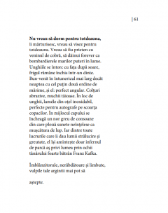 Un intuneric care tine loc de lumina