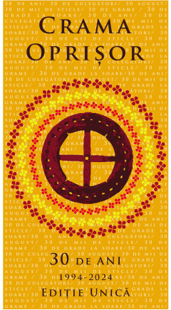 Vin rosu - Crama Oprisor 30 de ani 1994-2024 - Merlot & Feteasca Neagra, Demidulce