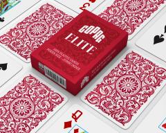 Carti de joc - Copag Elite 100% Plastic Playing Cards - Poker Size Jumbo Index - Red