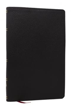 NKJV, Personal Size New Testament, Black Genuine Leather, Red Letter, Comfort Print