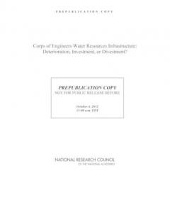 Corps of Engineers Water Resources Infrastructure