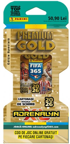 Set de cartonase Panini Fifa 365 Adrenalyn (Ecoblister Premium GOLD)